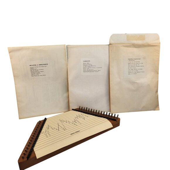 Foxglove Woodworks Psaltery Zither Lap Harp Music Booklets Whidbey Island USA - Picture 1 of 16
